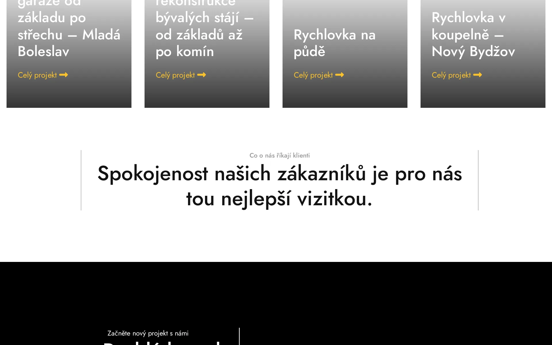 PATA-STAV: Přehled projektů