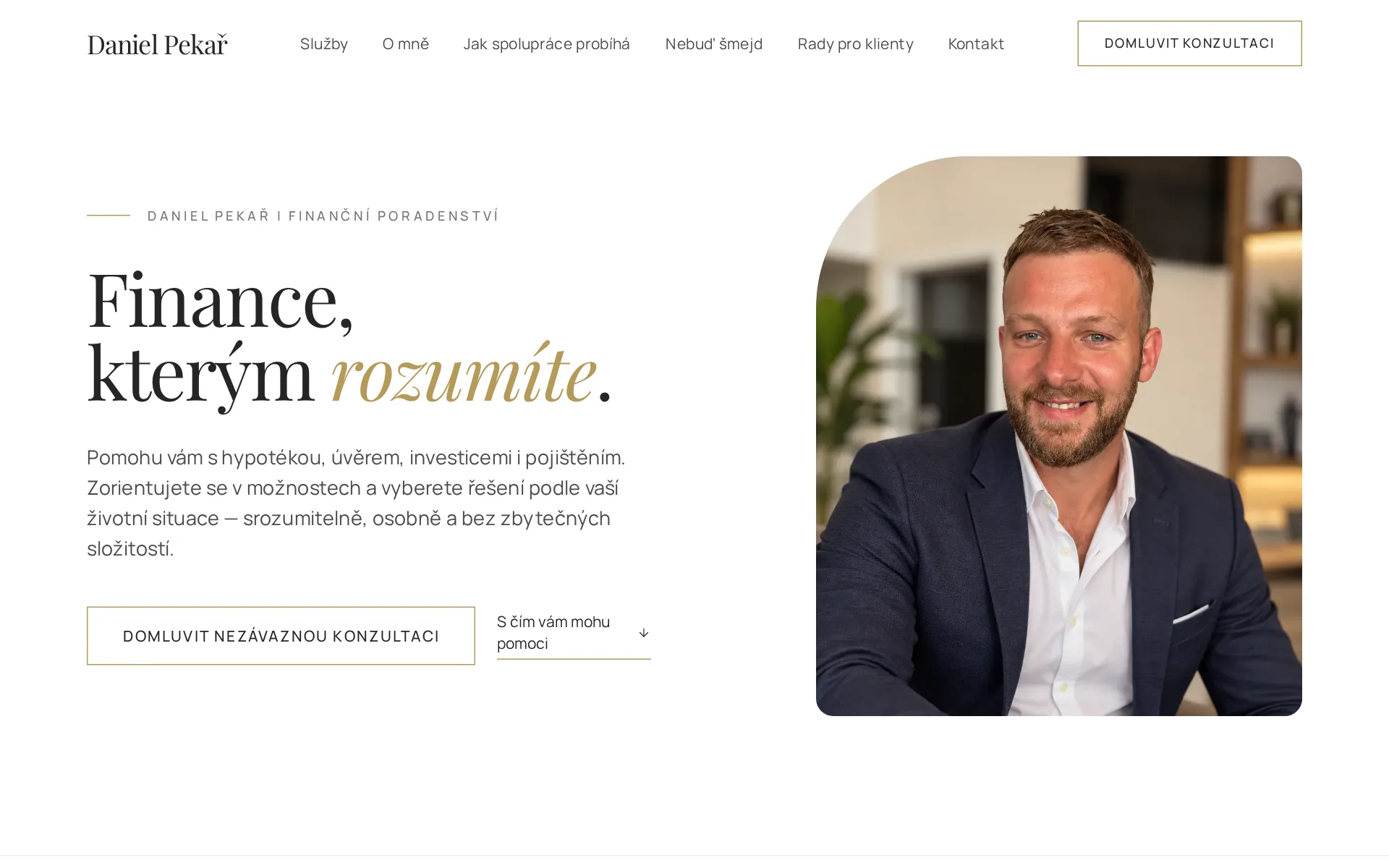 Daniel Pekař: Představení finančního poradce